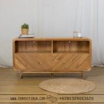 Bufet jati jepara minimalis 2 pintu salur V TT-053