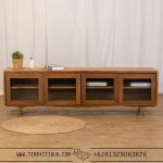 Bufet jati minimalis 4 pintu retro japandi TT-026