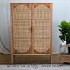 Lemari minimalis modern 2 pintu jati rotan TT-058