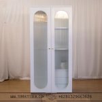 Lemari pakaian cat duco vintage 2 pintu cermin TT-056