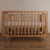 Tempat tidur bayi kayu jati scandinavian vintage TT-018