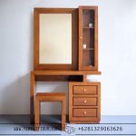 Meja rias minimalis kayu jati jepara + stool TT-111