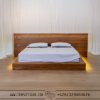 Tempat tidur jati minimalis headboard blok solid TT-080