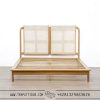 Tempat tidur jati rotan minimalis tropical style TT-122 (2)