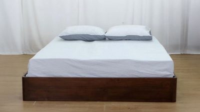 Tempat tidur jati tatami minimalis modern 160x200cm TT-071