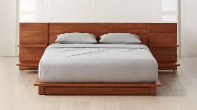 Tempat tidur jati blok nakas ambalan gantung TT-133